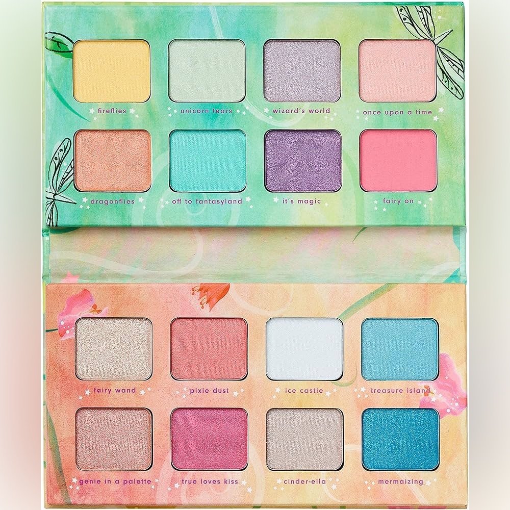 Fairy Wings and Magical Things Eyeshadow Palette 16 Shades pastel colors
